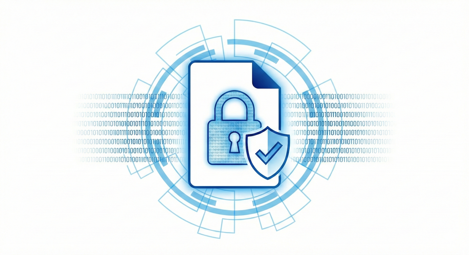 file icon with overlaid padlock and checkmark